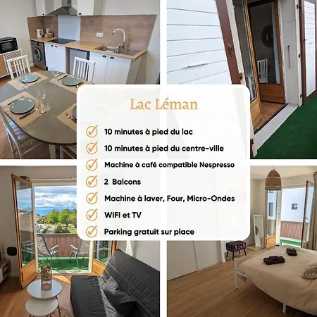 Apartament Cosy Et Moderne Avec Clim - Leman
